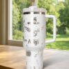 Laser Engraved Wizard 40oz Tumbler ,  Wizard Castle cup - Image 7