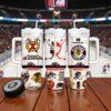 Custom Name Chicago Hockey 40oz Tumbler With Handle, Vegas Hockey Gift For Fan