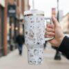 Classic Mouse Characters Laser Engraved 40oz Tumbler , Engraved Travel Cup for Disneyland