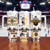 Personalized Boston Bruins Hockey 40oz Tumbler With Handle, Boston Fan Gift