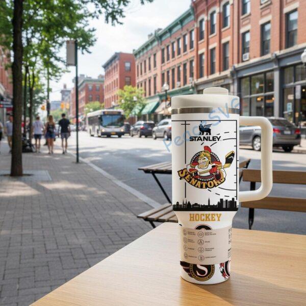 Alternative view of Personalized Ottawa Senator 40oz Tumbler With Handle, Ice Hockey Fan Gift