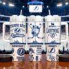 Personalized Tampa Bay Lightning 40oz Tumbler With Handle, Ice Hockey Fan Gift