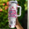 Personalized Valentine 40oz Tumbler Blue Alien And Angel Gift For Her