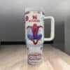 40oz Tumbler Spider Man Personalized  , Spider-Man Coffee, Superhero Tumbler Cup - Image 2