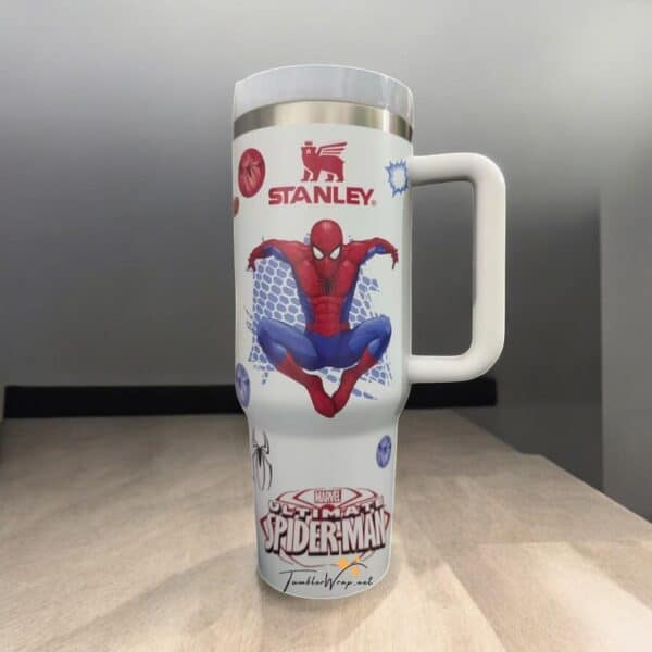 Personalized Spider Man Tumbler 40Oz, Spider-Man Coffee, Superhero Tumbler Cup