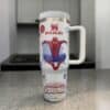 40oz Tumbler Spider Man Personalized  , Spider-Man Coffee, Superhero Tumbler Cup