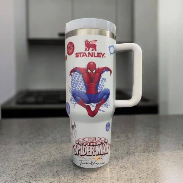 40oz Tumbler Spider Man Personalized , Spider-Man Coffee, Superhero Tumbler Cup