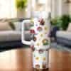 Cartoon Mario 40oz Tumbler With Lid and Straw Insulated Hot or Cold - Image 3