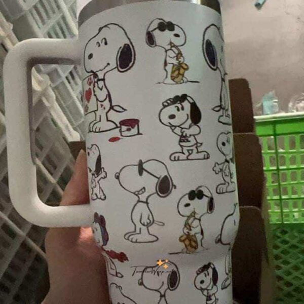 Alternative view of Cartoon Puppy Dog 40oz Tumbler Gift for Her or Him