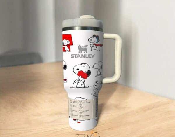 Alternative view of Valentine Puppy Dog 40oz Tumbler Gift for Her or Him