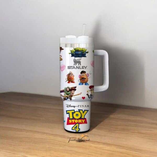 Alternative view of Toy Story 40oz Tumbler, Pixar Characters Woody Buzz Insulated Cup, Disney Fan Cup