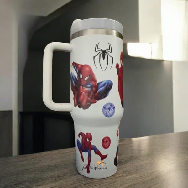 Alternative view of Personalized Spider Man Tumbler 40Oz, Spider-Man Coffee, Superhero Tumbler Cup