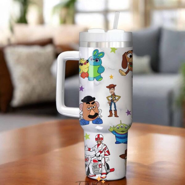 Alternative view of Personalized Toy Story 40oz Tumbler Woody Buzz Jessie  Pixar Cartoon Characters Cup
