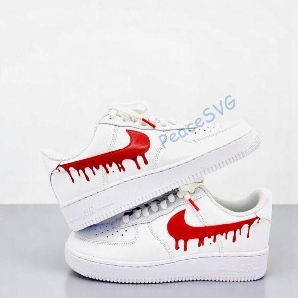 Custom Hand-Painted Drip Air Force 1 Sneakers: Personalized AF1 Shoes