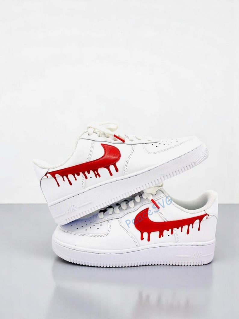 Custom Hand-Painted Drip Air Force 1 Sneakers: Personalized AF1 Shoes