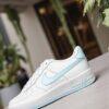 Custom Hand-Painted Light Blue Air Force 1 Sneakers: Personalized AF1 Shoes - Image 3