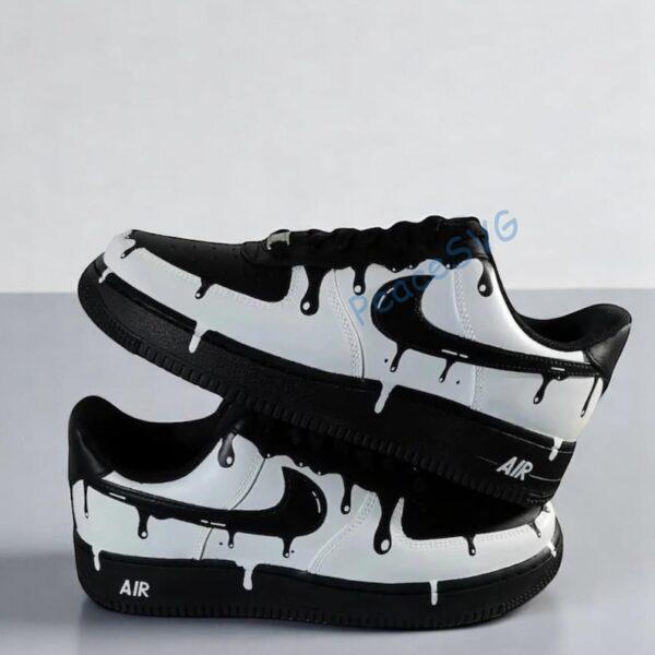 Custom Hand-Painted Drip Air Force 1 Sneakers: Personalized AF1 Shoes