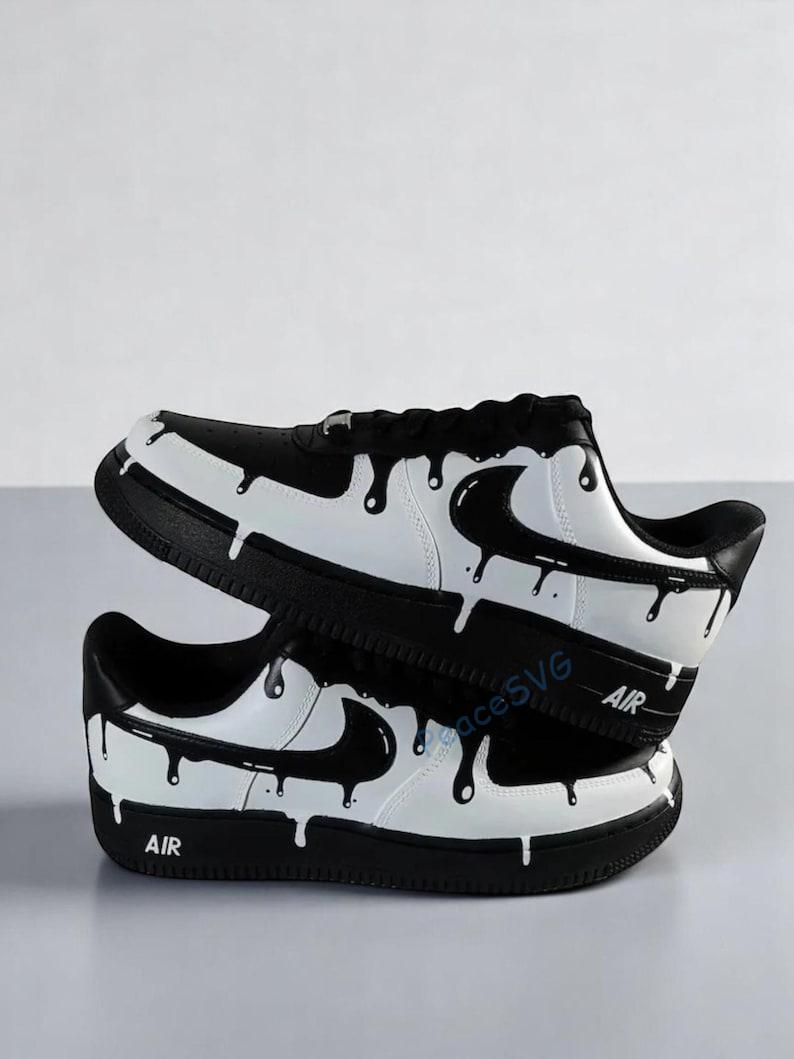 Custom Hand-Painted Drip Air Force 1 Sneakers: Personalized AF1 Shoes