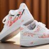 Personalized Floral Air Force 1 Sneakers: Hand-Painted Custom AF1 Shoes - Image 2