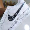 Custom Hand-Painted Air Force 1 Sneakers: Double Paint Splatter AF1 - Image 2