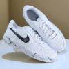 Custom Hand-Painted Air Force 1 Sneakers: Double Paint Splatter AF1 - Image 3
