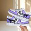 Hand-Painted Lilac Cartoon Air Force 1 Sneakers: Purple Drip AF1 Shoes - Image 2