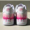 Hand-Painted Pink Drip Air Force 1 Sneakers: Custom AF1 Shoes - Image 2