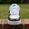 Custom Black & Gold Splatter Air Force 1: Hand-Painted AF1 Sneakers - Image 3