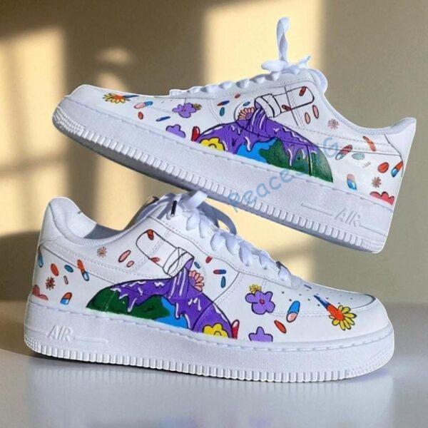 Custom Juice WRLD Air Force 1 Sneakers: Hand-Painted, Personalized AF1 Shoes