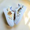 Custom Hand-Painted Cat Air Force 1 Sneakers: Personalized AF1 Shoes - Image 2