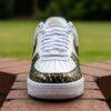 Custom Black & Gold Splatter Air Force 1: Hand-Painted AF1 Sneakers - Image 4