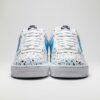 Hand-Painted Blue Drip Air Force 1 Sneakers: Custom Streetwear Shoes - Image 4