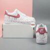 Hand-Painted Blush Pink Splatter AF1: Custom Air Force 1 Low Tops - Image 6