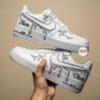 Hand-Painted Drip Air Force 1: Custom 2D Cartoon Shoes