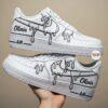 Hand-Painted Drip Air Force 1: Custom 2D Cartoon Shoes - Image 5
