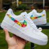 Hand-Painted Autism Awareness Puzzle Air Force 1 Sneakers - Image 7