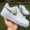 Hand-Painted Autism Awareness Puzzle Air Force 1 Sneakers - Image 8