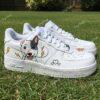 Personalized Dog Portrait Air Force 1 Sneakers: Custom Hand-Painted Pet AF1 Shoes - Image 4