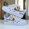 Personalized Dog Air Force 1 Sneakers: Hand-Painted Pet Portrait Shoes