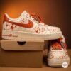Hand-Painted Orange Drip AF1: Custom Air Force 1 Low Tops - Image 7