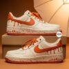 Hand-Painted Orange Drip AF1: Custom Air Force 1 Low Tops - Image 8