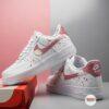 Hand-Painted Blush Pink Splatter AF1: Custom Air Force 1 Low Tops - Image 5