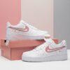 Hand-Painted Blush Pink Splatter AF1: Custom Air Force 1 Low Tops - Image 7