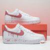 Hand-Painted Blush Pink Splatter AF1: Custom Air Force 1 Low Tops - Image 8