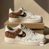 Hand-Painted Mocha Drip Air Force 1: Custom Chocolate Splatter AF1 - Image 8