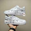 Hand-Painted Drip Air Force 1: Custom 2D Cartoon Shoes - Image 3