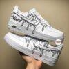 Hand-Painted Drip Air Force 1: Custom 2D Cartoon Shoes - Image 6