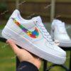Hand-Painted Autism Awareness Puzzle Air Force 1 Sneakers - Image 6