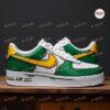 Hand-Painted AF1 Sneakers: Green & Yellow Comic Cartoon Shoes - Image 2