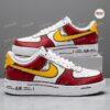Hand-Painted Red & Yellow Air Force 1 Sneakers: Custom Birthday Gift - Image 2